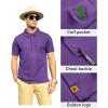 imageZITY Mens Polo Shirt Short Sleeve Sports Tactical TShirt Athletic Golf Polos Daily Casual Stylish Collared Shirts for MenViolet
