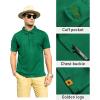 imageZITY Mens Polo Shirt Short Sleeve Sports Tactical TShirt Athletic Golf Polos Daily Casual Stylish Collared Shirts for MenViridian