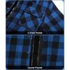 imageZITY Mens Sherpa Flannel Shirt Jacket Plaid Fleece Lined Hoodie Full Zip Long Sleeve Winter Warm Coat for MenBlue