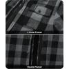imageZITY Mens Sherpa Flannel Shirt Jacket Plaid Fleece Lined Hoodie Full Zip Long Sleeve Winter Warm Coat for MenGrey