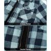 imageZITY Mens Sherpa Flannel Shirt Jacket Plaid Fleece Lined Hoodie Full Zip Long Sleeve Winter Warm Coat for MenLight Green
