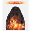 imageZITY Mens Zip Up Hoodie Heavyweight Winter Sweatshirt Fleece Sherpa Lined Warm JacketBlack