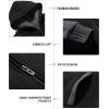 imageZITY Mens Zip Up Hoodie Heavyweight Winter Sweatshirt Fleece Sherpa Lined Warm JacketBlack Gray