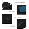 imageZITY Mens Zip Up Hoodie Heavyweight Winter Sweatshirt Fleece Sherpa Lined Warm JacketBlackBlue