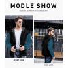 imageZITY Mens Zip Up Hoodie Heavyweight Winter Sweatshirt Fleece Sherpa Lined Warm JacketBlackBlue