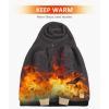 imageZITY Mens Zip Up Hoodie Heavyweight Winter Sweatshirt Fleece Sherpa Lined Warm JacketBlackCamel