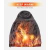 imageZITY Mens Zip Up Hoodie Heavyweight Winter Sweatshirt Fleece Sherpa Lined Warm JacketBlackDark Gray