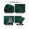 imageZITY Mens Zip Up Hoodie Heavyweight Winter Sweatshirt Fleece Sherpa Lined Warm JacketHeather Green