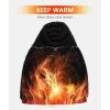 imageZITY Mens Zip Up Hoodie Heavyweight Winter Sweatshirt Fleece Sherpa Lined Warm JacketHeather Red