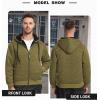 imageZITY Mens Zip Up Hoodie Heavyweight Winter Sweatshirt Fleece Sherpa Lined Warm JacketHeather Yellow