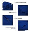imageZITY Mens Zip Up Hoodie Heavyweight Winter Sweatshirt Fleece Sherpa Lined Warm JacketJet Bule