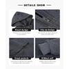 imageZITY Mens Zip Up Hoodie Heavyweight Winter Sweatshirt Fleece Sherpa Lined Warm JacketJet Dark Grey