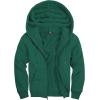 imageZITY Mens Zip Up Hoodie Heavyweight Winter Sweatshirt Fleece Sherpa Lined Warm JacketJet Green