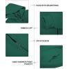 imageZITY Mens Zip Up Hoodie Heavyweight Winter Sweatshirt Fleece Sherpa Lined Warm JacketJet Green