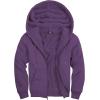 imageZITY Mens Zip Up Hoodie Heavyweight Winter Sweatshirt Fleece Sherpa Lined Warm JacketJet Purple