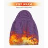 imageZITY Mens Zip Up Hoodie Heavyweight Winter Sweatshirt Fleece Sherpa Lined Warm JacketJet Purple