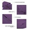 imageZITY Mens Zip Up Hoodie Heavyweight Winter Sweatshirt Fleece Sherpa Lined Warm JacketJet Purple