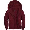 imageZITY Mens Zip Up Hoodie Heavyweight Winter Sweatshirt Fleece Sherpa Lined Warm JacketJet Red