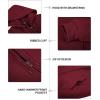 imageZITY Mens Zip Up Hoodie Heavyweight Winter Sweatshirt Fleece Sherpa Lined Warm JacketJet Red