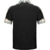 imageZITY Polo Shirts for Men Quarter Zip Short Sleeve Tactical Casual Golf Shirts Collared for Military Army TShirtsBlack