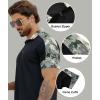 imageZITY Polo Shirts for Men Quarter Zip Short Sleeve Tactical Casual Golf Shirts Collared for Military Army TShirtsBlack