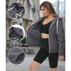 imageZITY Womens Hoodies Fleece Jacket Winter Sherpa Lined SweatshirtCharcoal Gray