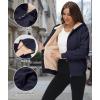 imageZITY Womens Hoodies Fleece Jacket Winter Sherpa Lined SweatshirtNavy