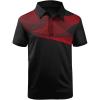 imageZITY Golf Polo Shirts for Men Short Sleeve Athletic Tennis TShirtRed