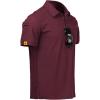 imageZITY Mens Polo Shirt Short Sleeve Sports Tactical TShirt Athletic Golf Polos Daily Casual Stylish Collared Shirts for MenWine Red