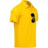 imageZITY Mens Polo Shirt Short Sleeve Sports Tactical TShirt Athletic Golf Polos Daily Casual Stylish Collared Shirts for MenYellow