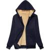 imageZITY Womens Hoodies Fleece Jacket Winter Sherpa Lined SweatshirtDark