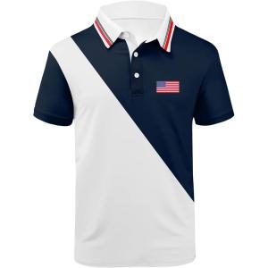 imageZITY Golf Polo Shirts for Men Short Sleeve Athletic Tennis TShirt041navy