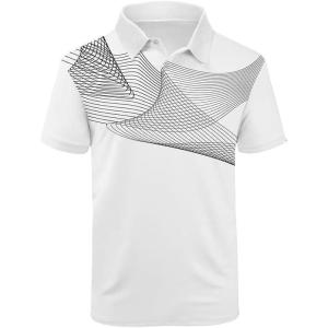 imageZITY Golf Polo Shirts for Men Short Sleeve Athletic Tennis TShirtWhite Grey