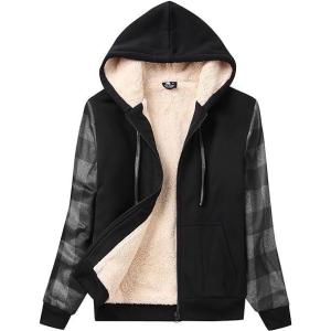 imageZITY Womens Hoodies Fleece Jacket Winter Sherpa Lined SweatshirtGrey