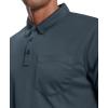 imageZITY 3 Pack Polo Shirts for Men with Pocket Short Sleeve Moisture Wicking Outdoor Tactical Shirt Summer Casual