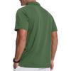 imageZITY 3 Pack Polo Shirts for Men with Pocket Short Sleeve Moisture Wicking Outdoor Tactical Shirt Summer CasualBlackarmy Greenlight Blue