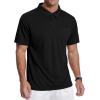 imageZITY 3 Pack Polo Shirts for Men with Pocket Short Sleeve Moisture Wicking Outdoor Tactical Shirt Summer CasualBlackgreywhite