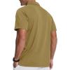 imageZITY 3 Pack Polo Shirts for Men with Pocket Short Sleeve Moisture Wicking Outdoor Tactical Shirt Summer CasualBlackkhakiwine Red