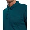 imageZITY 3 Pack Polo Shirts for Men with Pocket Short Sleeve Moisture Wicking Outdoor Tactical Shirt Summer CasualDark Teal Blueblackwine Red