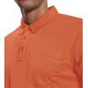 imageZITY 3 Pack Polo Shirts for Men with Pocket Short Sleeve Moisture Wicking Outdoor Tactical Shirt Summer CasualGreydark Orangeroyal Blue