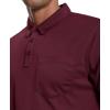 imageZITY 3 Pack Polo Shirts for Men with Pocket Short Sleeve Moisture Wicking Outdoor Tactical Shirt Summer CasualGreywine Rednavy