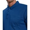 imageZITY 3 Pack Polo Shirts for Men with Pocket Short Sleeve Moisture Wicking Outdoor Tactical Shirt Summer CasualRoyal Bluegreyblack