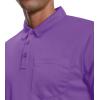 imageZITY 3 Pack Polo Shirts for Men with Pocket Short Sleeve Moisture Wicking Outdoor Tactical Shirt Summer CasualVioletroyal Blueblack