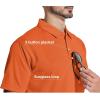imageZITY 5 Pack Polo Shirts for Men with Pocket Dry Quickly Short Sleeve Athletic Outdoor Work Collared ShirtsArmy Greenapricotdark Orangenavydark Teal Blue