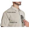 imageZITY 5 Pack Polo Shirts for Men with Pocket Dry Quickly Short Sleeve Athletic Outdoor Work Collared ShirtsBlackapricotwine Rednavyroyal Blue