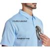 imageZITY 5 Pack Polo Shirts for Men with Pocket Dry Quickly Short Sleeve Athletic Outdoor Work Collared ShirtsBlackarny Greennavylight Blueroyal Blue