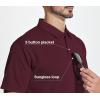 imageZITY 5 Pack Polo Shirts for Men with Pocket Dry Quickly Short Sleeve Athletic Outdoor Work Collared ShirtsBlackkhakiapricotwine Redlight Blue