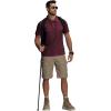 imageZITY 5 Pack Polo Shirts for Men with Pocket Dry Quickly Short Sleeve Athletic Outdoor Work Collared ShirtsBlackkhakiapricotwine Redlight Blue