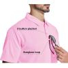 imageZITY 5 Pack Polo Shirts for Men with Pocket Dry Quickly Short Sleeve Athletic Outdoor Work Collared ShirtsBlackpinklight Blueroyal Bluewhite