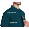 imageZITY 5 Pack Polo Shirts for Men with Pocket Dry Quickly Short Sleeve Athletic Outdoor Work Collared ShirtsDark Teal Blueblackgreyapricotnavy